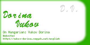 dorina vukov business card